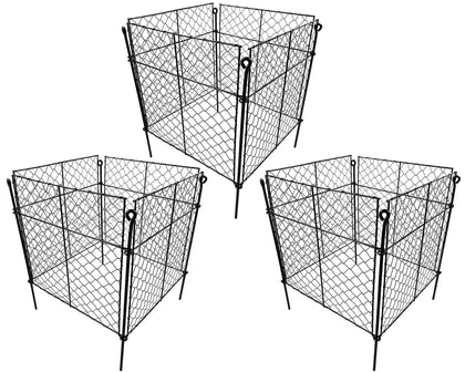 TAOMENNI 3-pack plant protectors guard vegetables from small wildlife.