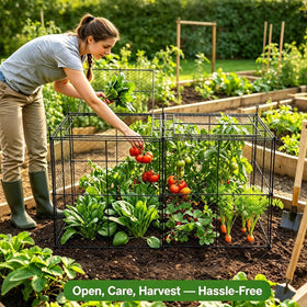 TAOMENNI Crop Cage features 1-inch mesh for airflow and protection