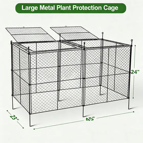 TAOMENNI Crop Cage dual flip-top lid enables easy watering and pruning
