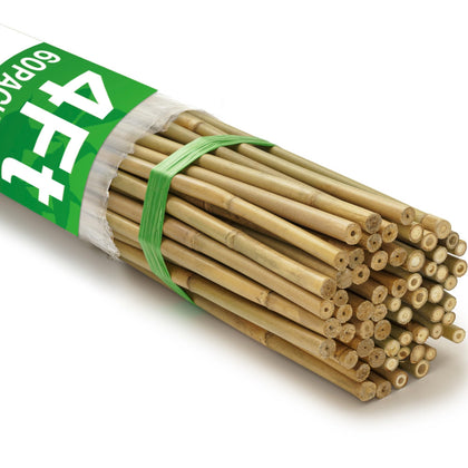 Taoskai bamboo stakes 4ft pack for sturdy garden support.