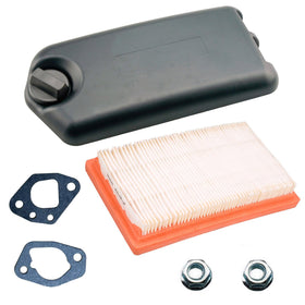 Tapa air cleaner cover kit side view showing compact fit on mowers