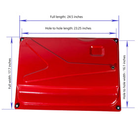 Tapa universal 7 gal tank side view, sturdy mounting for Honda EC6500 compatibility
