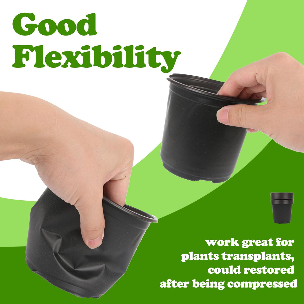 TAQIXI lightweight plastic construction enables easy handling and mobility.