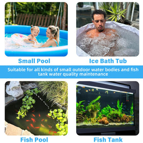 Tararium 600GPH filter ice bath setup showcases chemical-free purification potential
