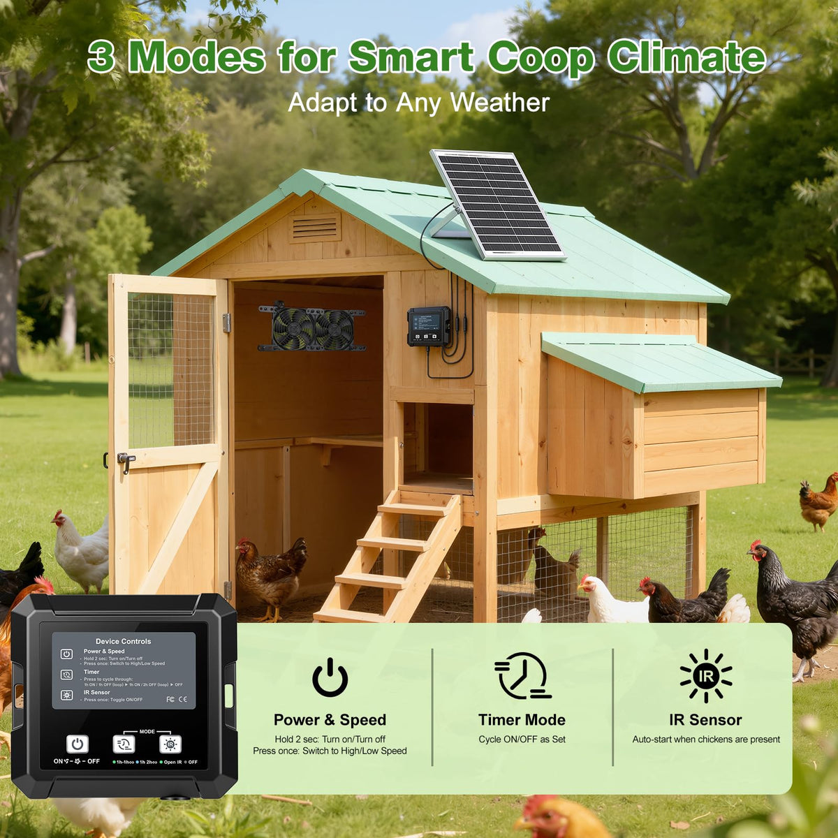 TARKARI 3 m cables enable flexible off-grid setup.