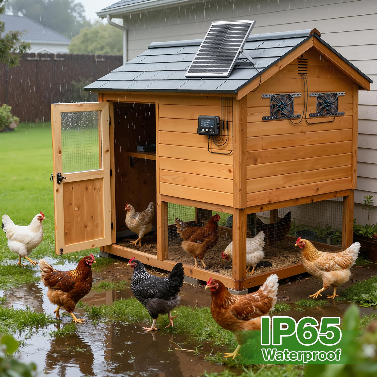 TARKARI installation in a coop for cooler, fresher air.