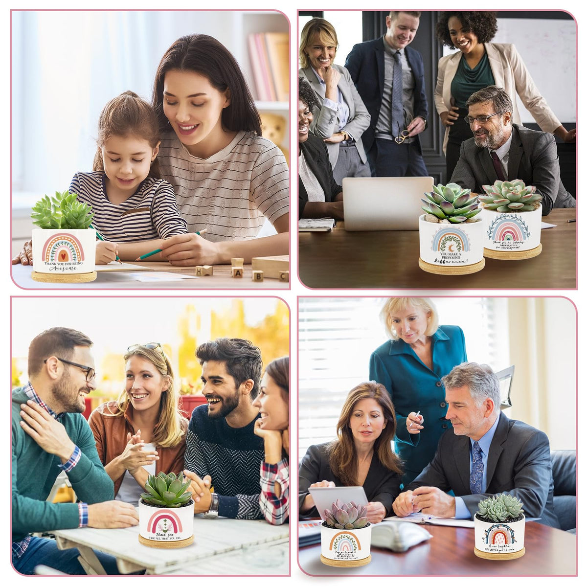 Tarklanda gift set for teachers and colleagues with cheerful rainbow motifs