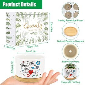 Tarklanda succulent pot designs show six prints for nurses.