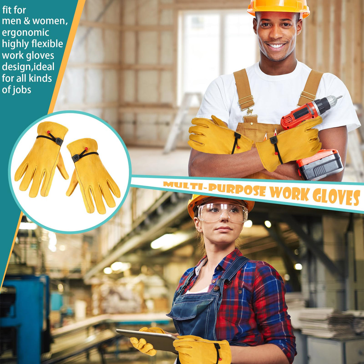 Tarpop leather glove pack offering multiuse wear for home projects
