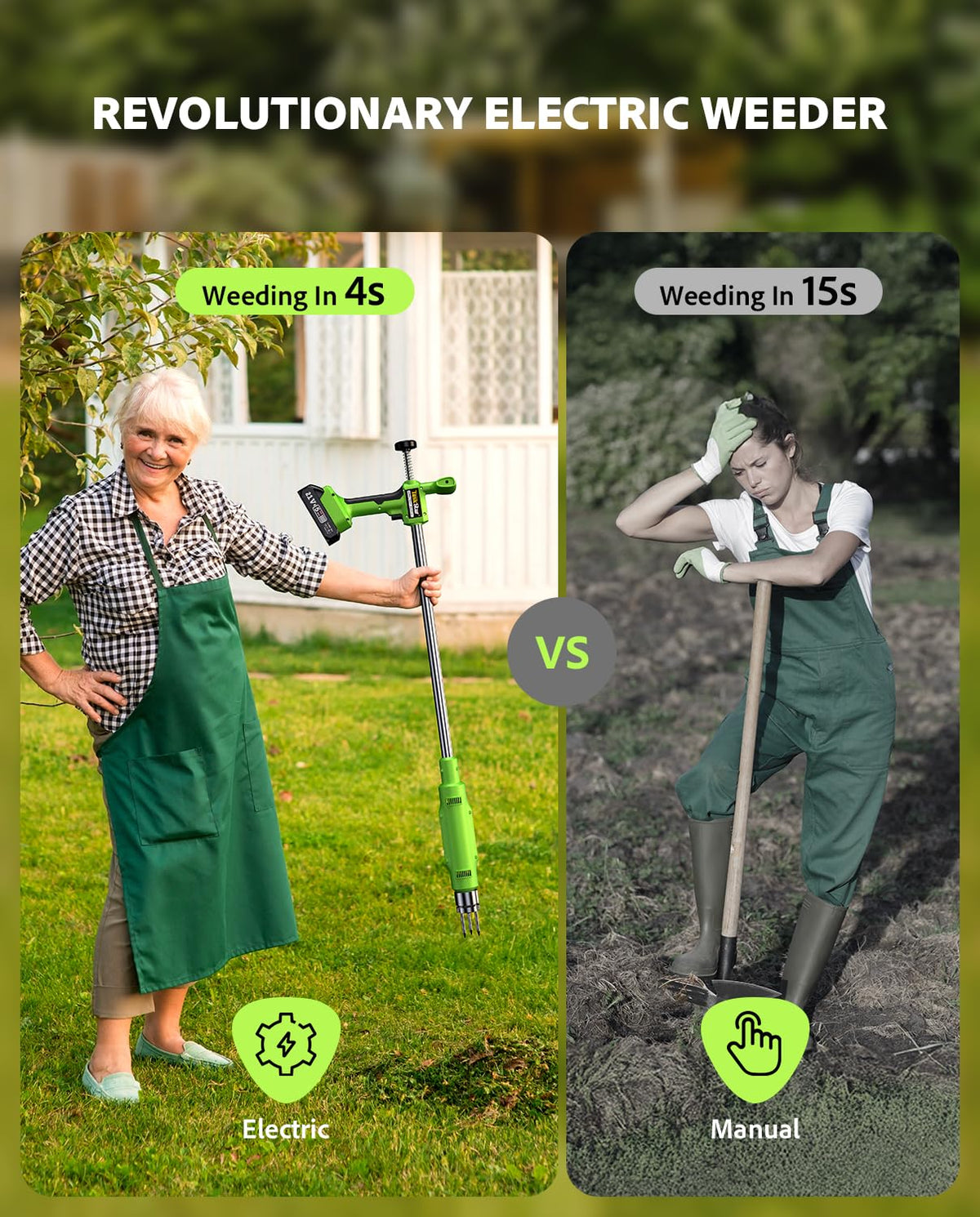 TaskStar 3-claw steel root weeder with strong claws for thorough extraction.
