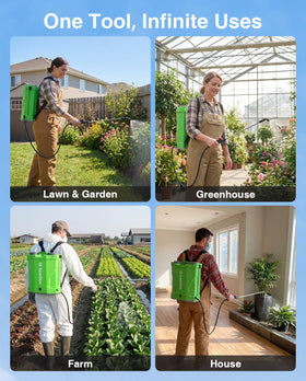 TaskStar ergonomic backpack design for comfortable spraying sessions