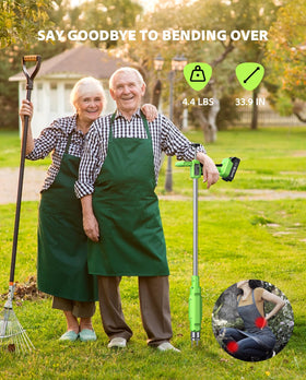 TaskStar weed ejector enabling hands-free weed removal and cleaner disposal.