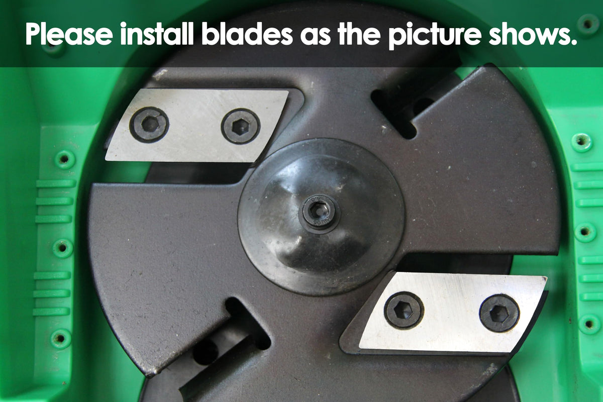 TASP blades screws included; simple replacement for Sun Joe, Earthwise, Wen.
