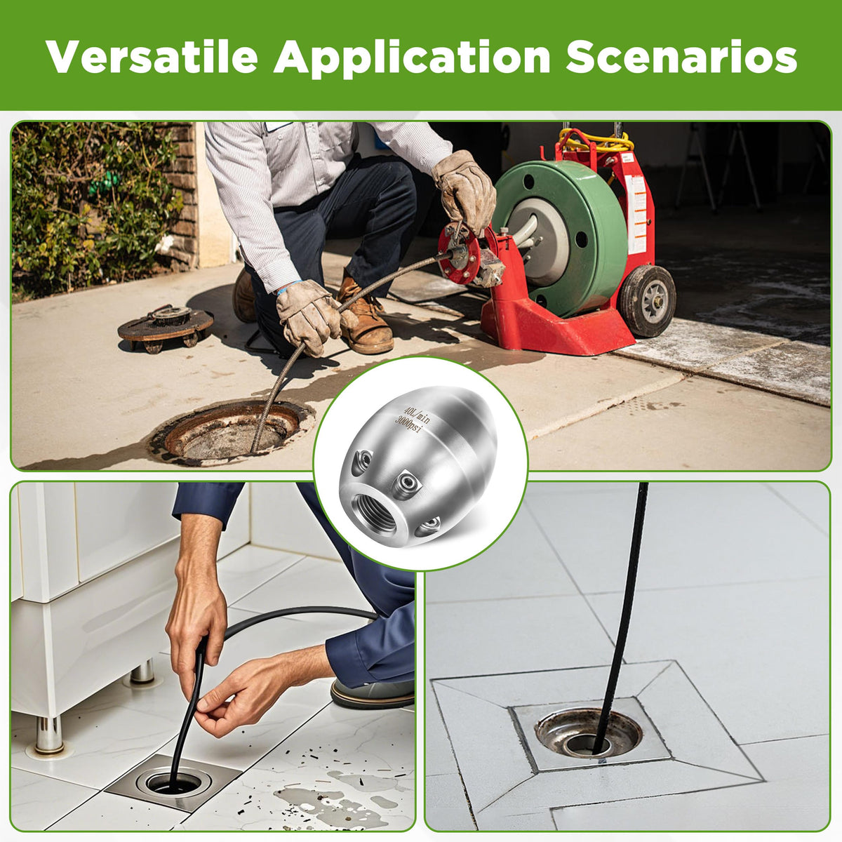 TasuoX heavy-duty washer accessory withstands rugged cleaning jobs.