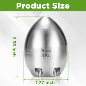 TasuoX optimized multi-jet design with seven ceramic jets boosts cleaning power.