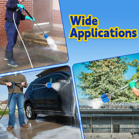 TasuoX oil-stain cleanup on concrete using quadruple jets