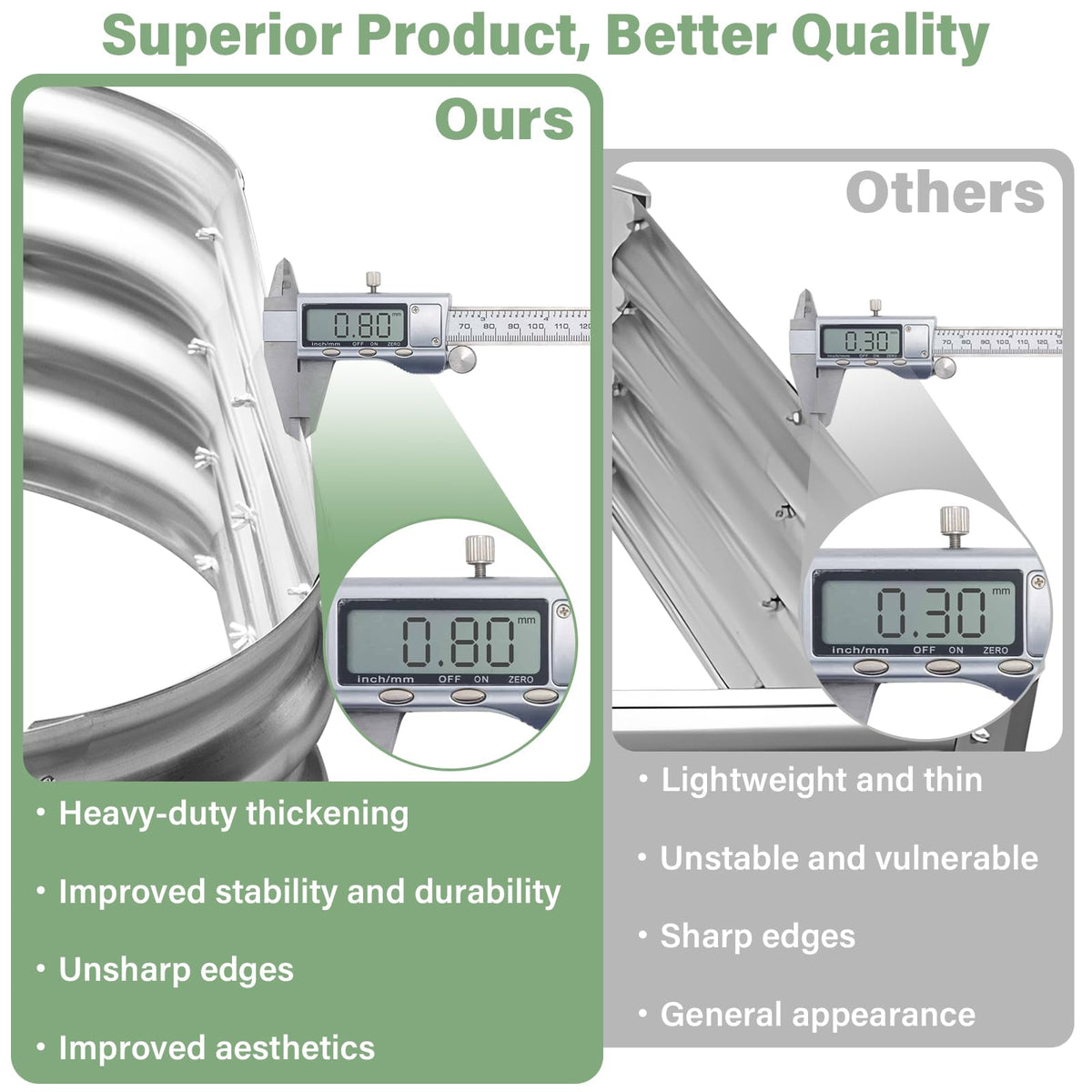 TATAANTY rust-resistant steel finish for durable outdoor use.