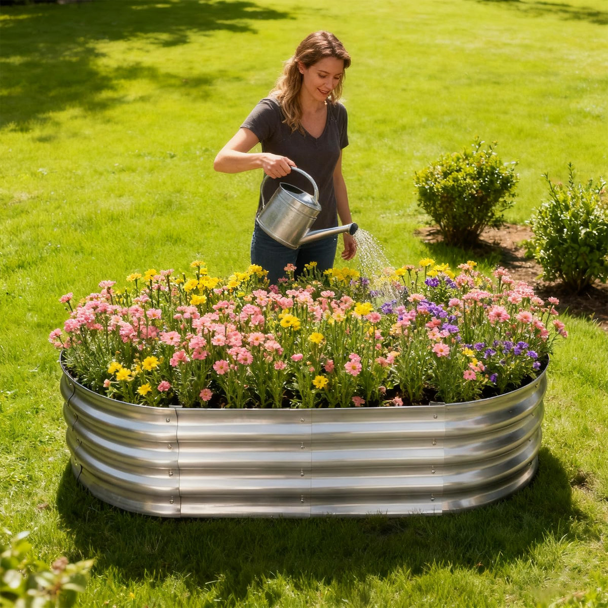 Tataanty trellis-ready design supports climbing plants and better airflow.
