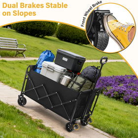 TATAANTY wagon with adjustable handle for ergonomic pulling