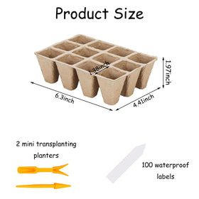 Tatibana biodegradable pulp seed pots promote breathable roots and eco-friendly disposal