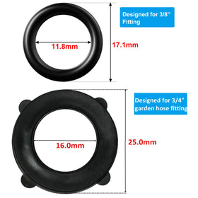 Tatuo O-ring replacement set supports spray nozzles and fixtures with reliable sealing.
