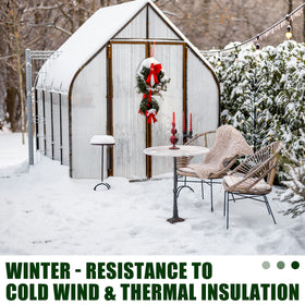 Tatuo easy-to-cut greenhouse panels for custom sizing and fitting.