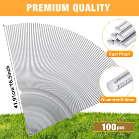 Tatuo galvanized metal yard stake offers durable rust resistance outdoors