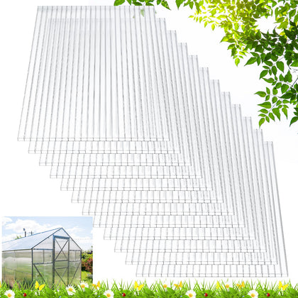 Tatuo greenhouse panel 4x2ft twin-wall shows sturdy construction for durable roofing.