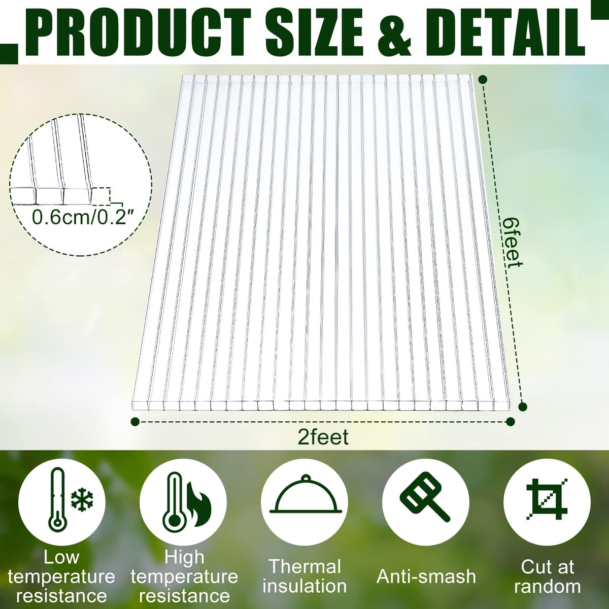 Tatuo polycarbonate honeycomb structure panel highlights thermal efficiency.