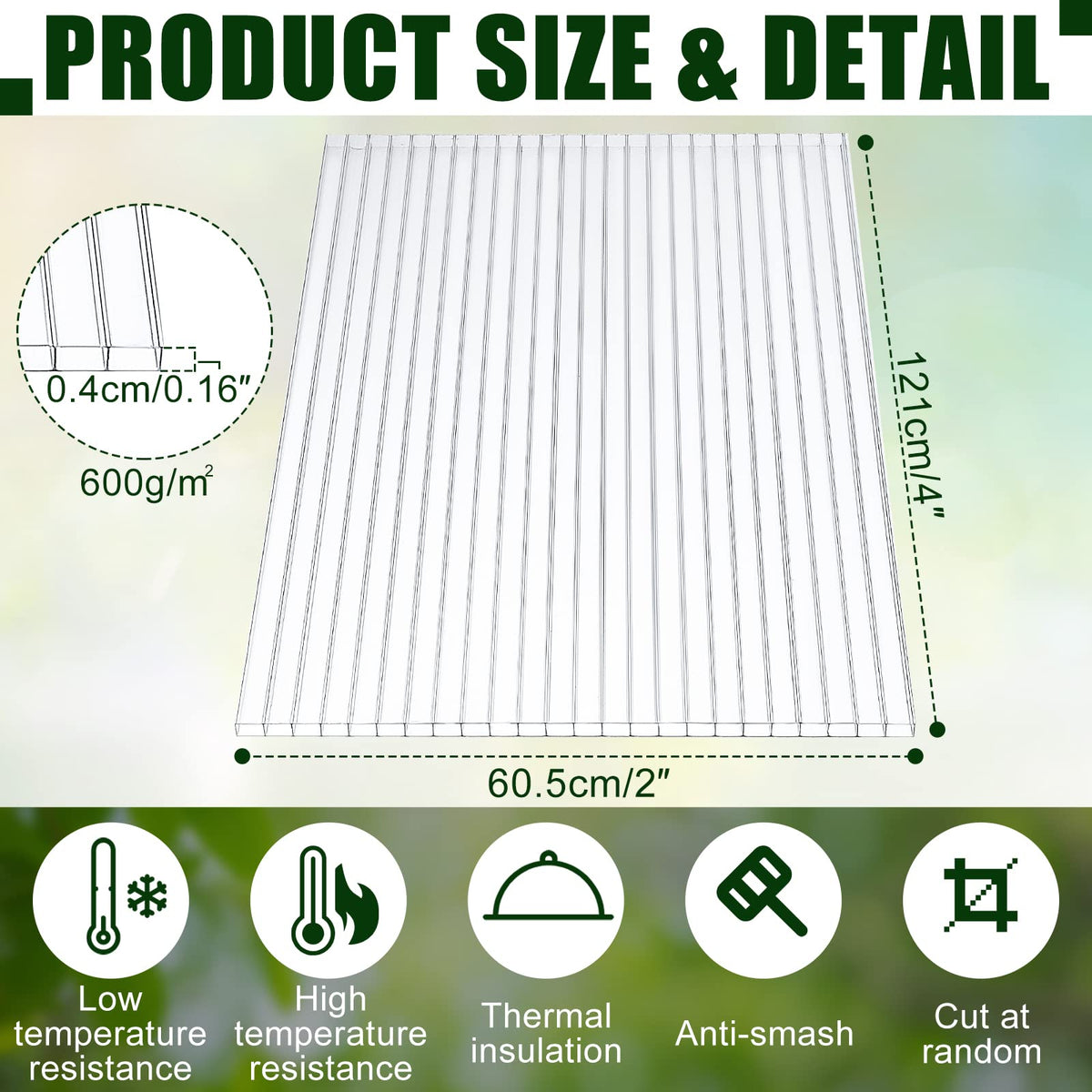 Tatuo honeycomb closeup highlights insulation and UV resistance of the panel.