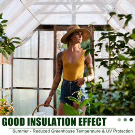 Tatuo lightweight installation of polycarbonate roof panels enables quick setup.
