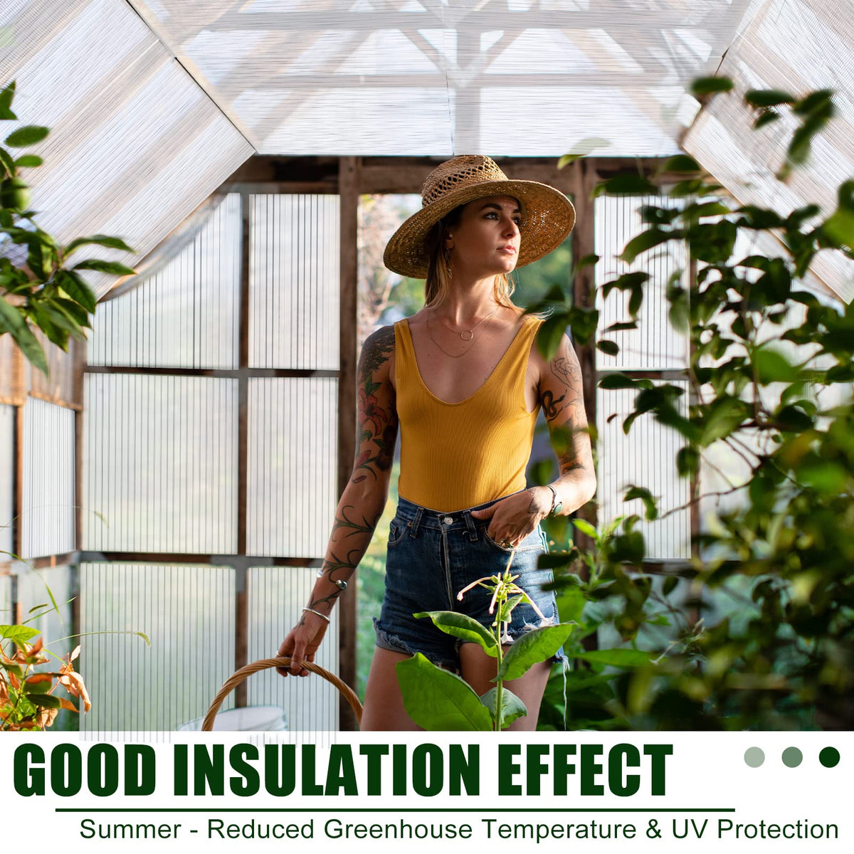 Tatuo waterproof greenhouse sheet suited for outdoor use and weather resistance.