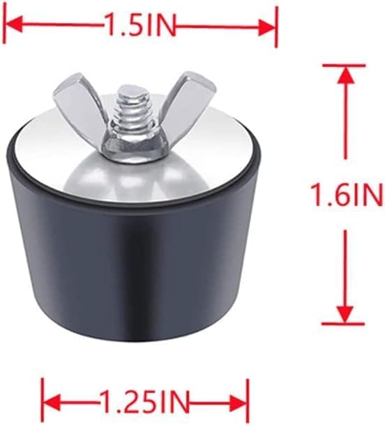 Taudang plug with SS screw secures pool returns during winterizing.