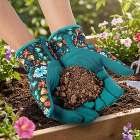 Tavaleu floral-pattern garden gloves add style to tasks