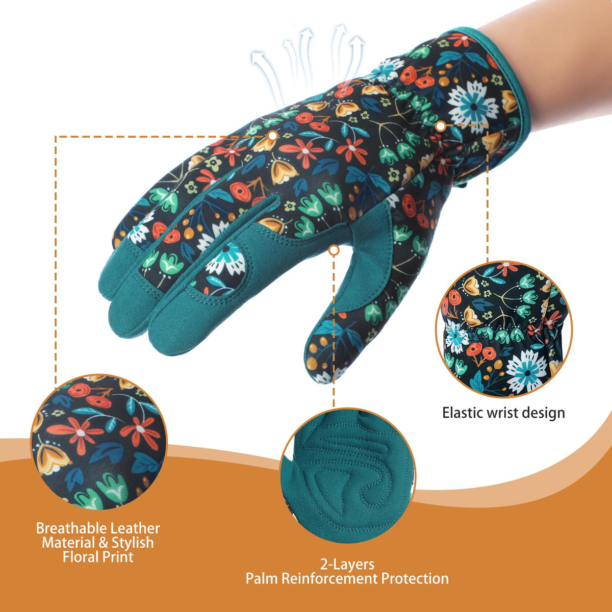 Tavaleu women's garden gloves with ergonomic fit for precise grip