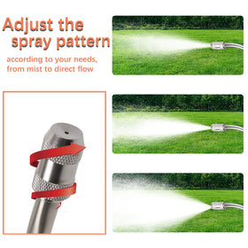 Tayapura sprayer wand extended to 44 inches for hard to reach areas.
