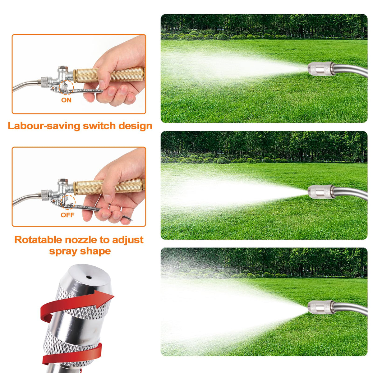 Tayapura stainless steel sprayer body offers durability and rust resistance