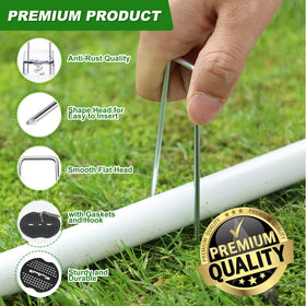 TAYLOON versatile stakes for turf, tarps, and outdoor wires.
