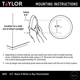 Taylor Big & Bold weather-resistant construction endures sun and rain.