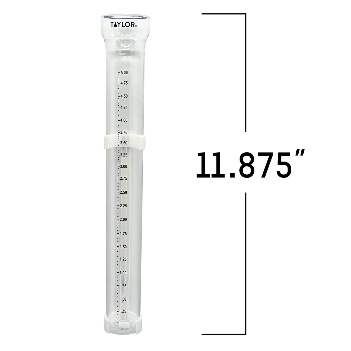 Taylor ClearVu gauge with quarter-inch increments for accurate watering