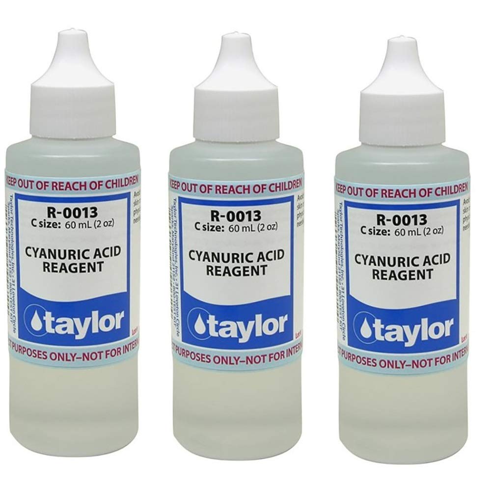 Taylor Technologies cyanuric acid reagent 2oz pack3 for precise pool and spa cya testing