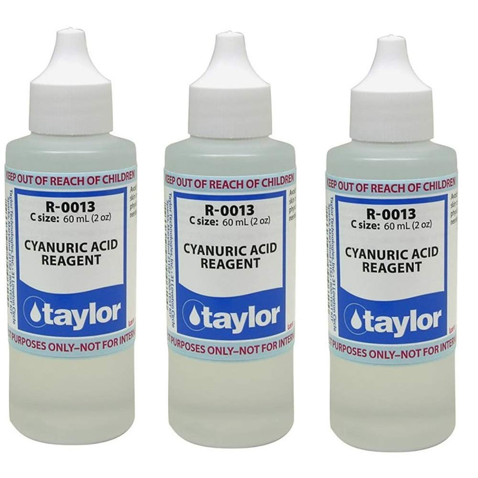 Taylor Technologies cyanuric acid reagent 2oz pack3 for precise pool and spa cya testing
