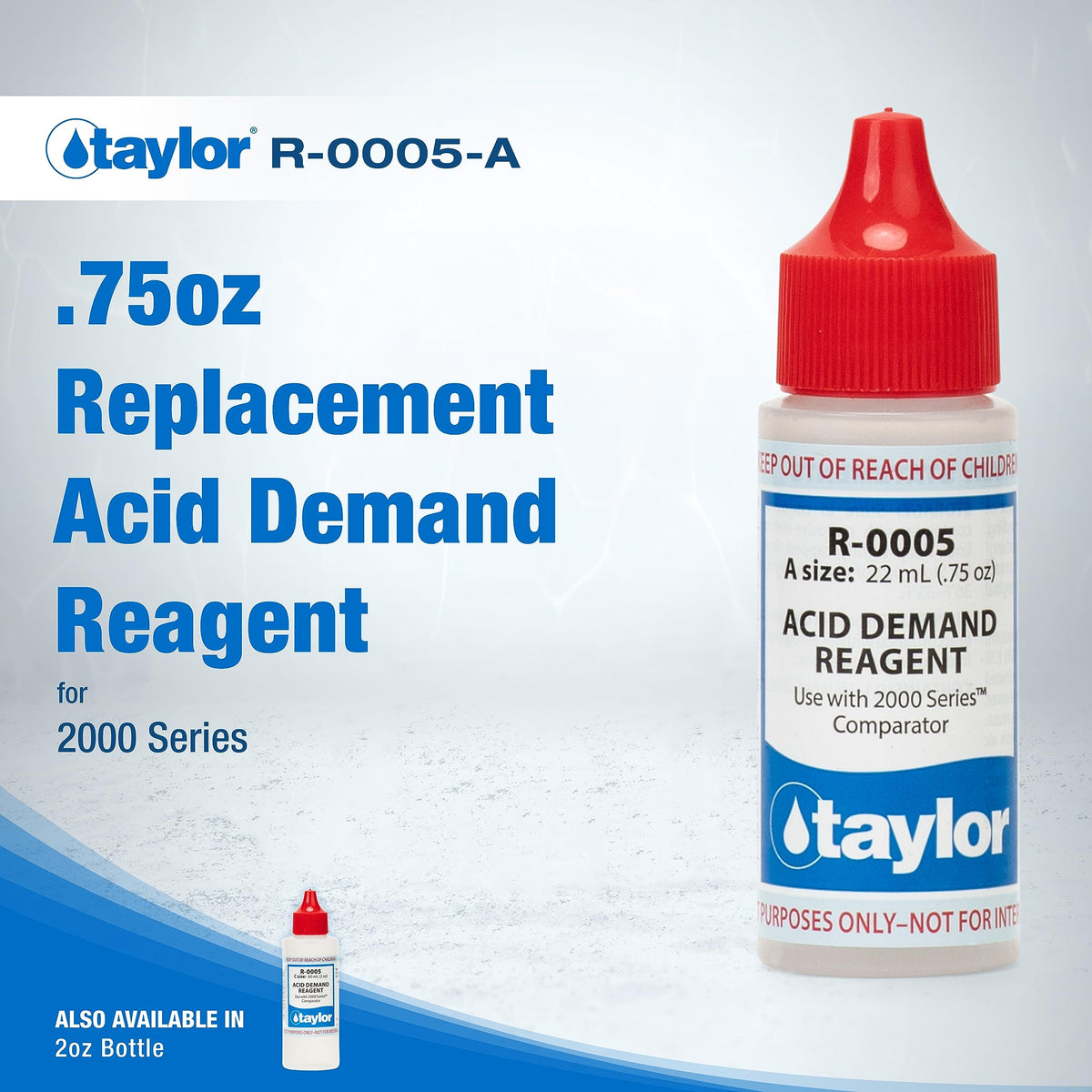 Taylor Dropper Refills 0.75 oz for reliable acid demand readings