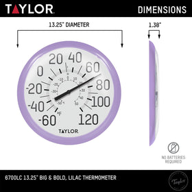 Taylor Big and Bold lens emphasizes shatterproof protection and clear visibility.