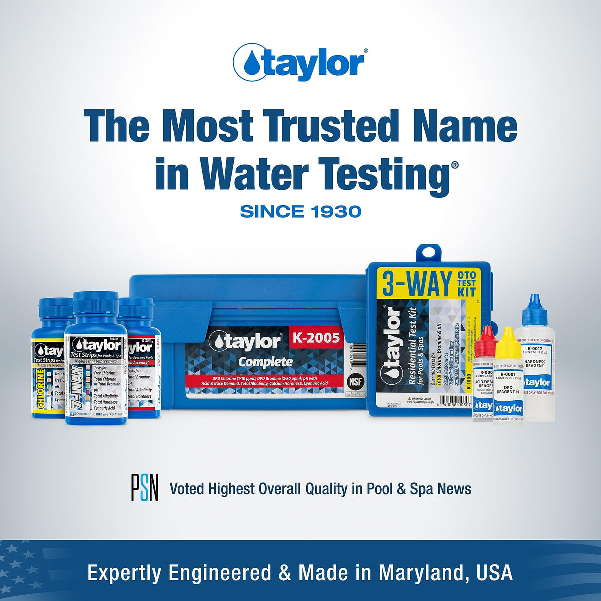 Taylor logo closeup emphasizing Made in USA heritage