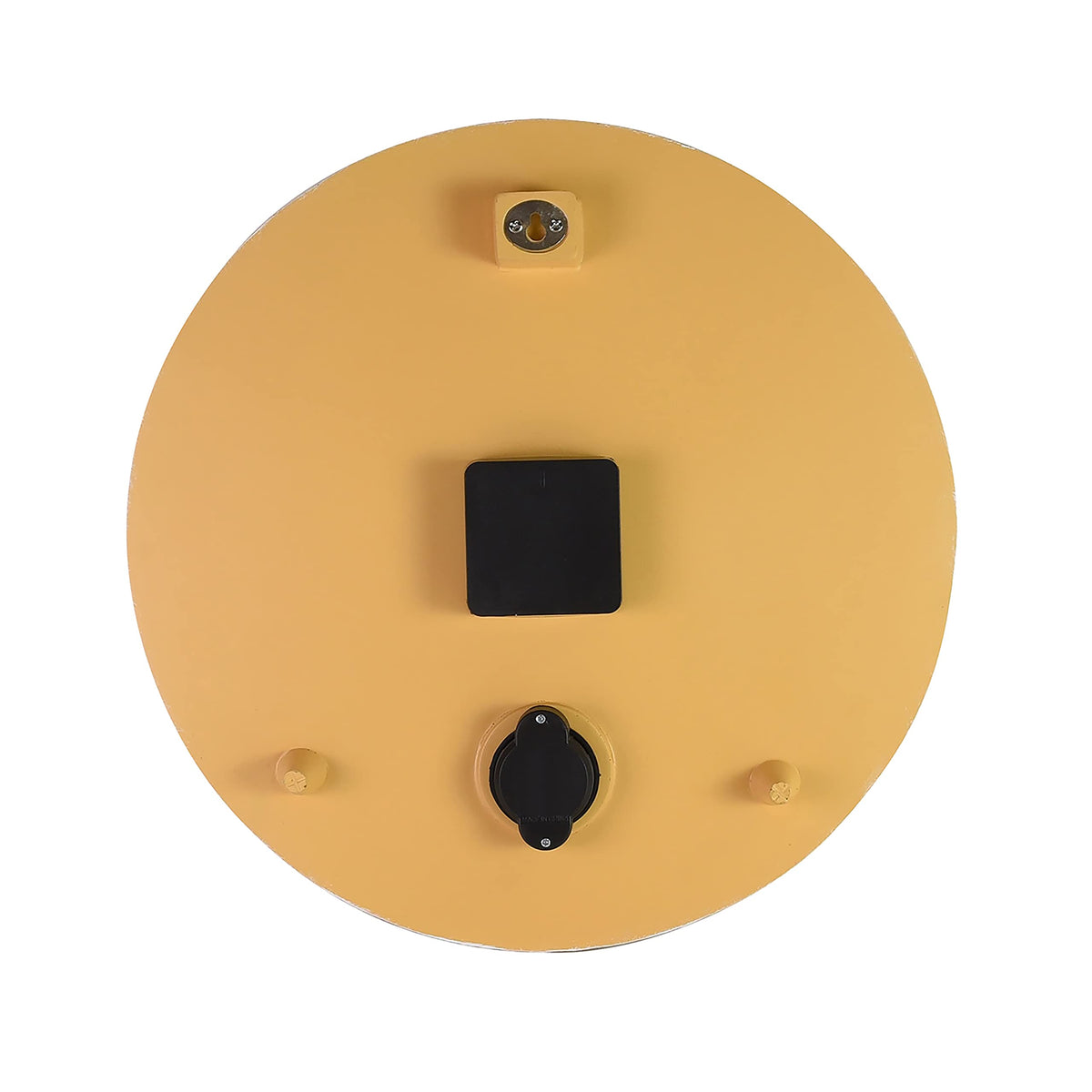 Taylor Terra Cotta clock-thermometer enhances garden decor and climate awareness at a glance