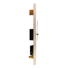 Taylor Terra Cotta clock and thermometer by poolside adding color and temperature readout