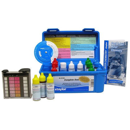 Taylor K-2105 LR complete test kit box for precise pool testing