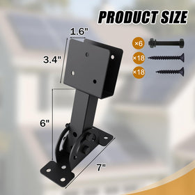 TAYORY adjustable-angle pergola brackets enabling versatile roof alignment