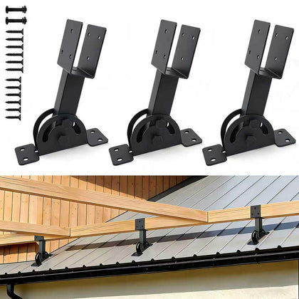 TAYORY roof riser brackets kit showing sturdy three-piece set for patio support